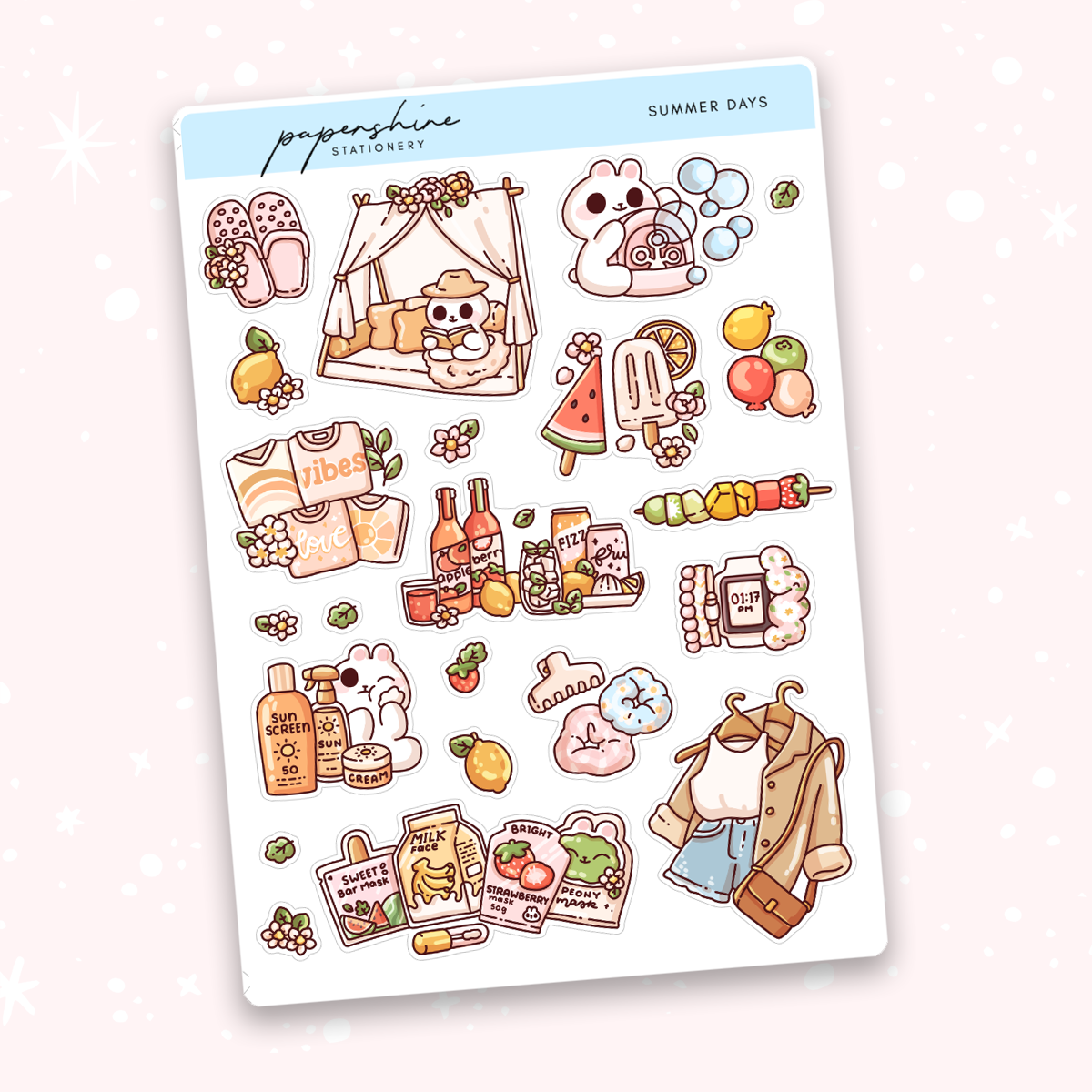 Summer Days Bullet Journal Stickers – Papershire