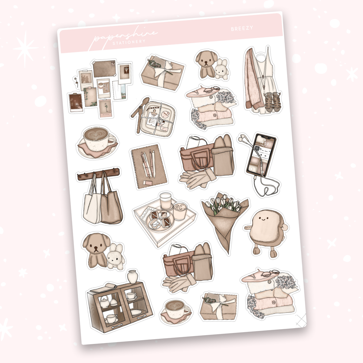 Breezy Bullet Journal Stickers – Papershire