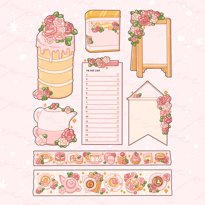 Afternoon Tea Kit (Patreon April 2024)  Digital Set