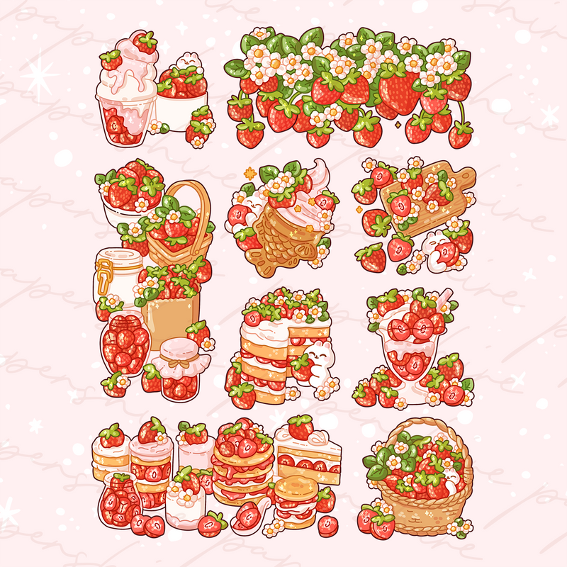 Strawberry Kit (Patreon June 2024)  Digital Set