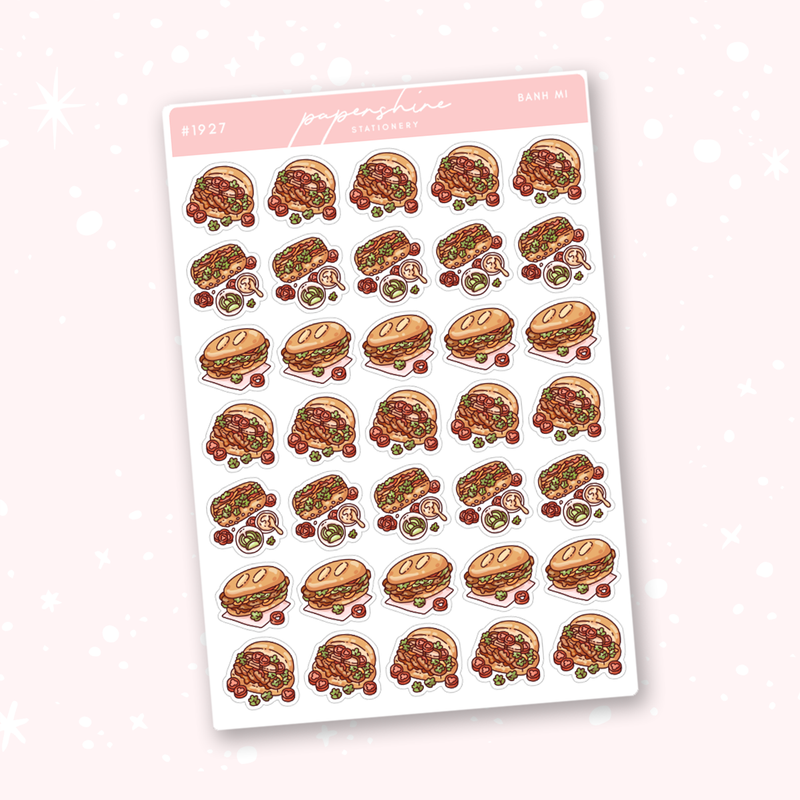 Banh Mi Doodle Stickers