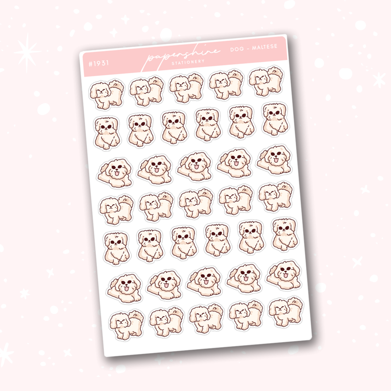 Dog - Maltese Doodle Stickers