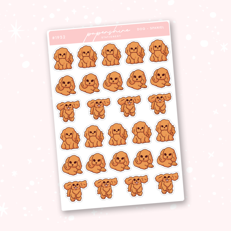 Dog - Spaniel Doodle Stickers