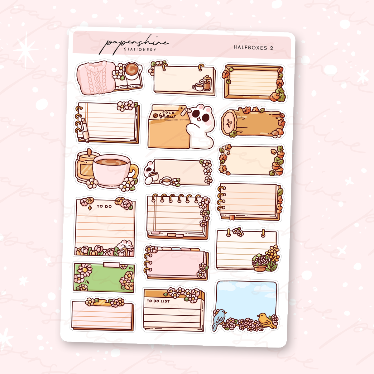 Halfboxes 2 Sampler Stickers – Papershire