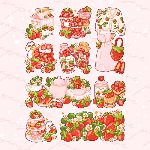 Strawberry Kit (Patreon June 2024)  Digital Set