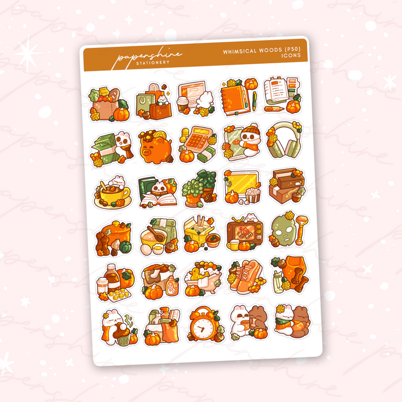 Whimsical Woods Icons (P30) Stickers