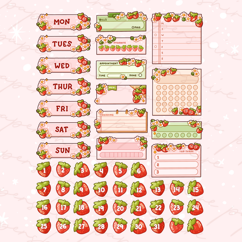 Strawberry Kit (Patreon June 2024)  Digital Set