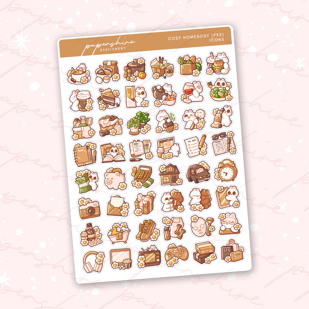Cosy Homebody Icons (P32) Stickers