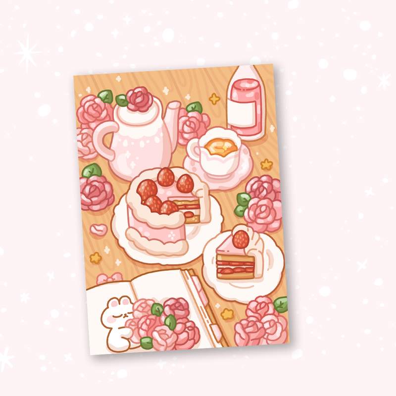 Afternoon Tea A6 Postcard