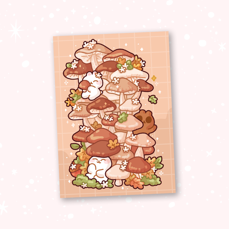 Shroom Stack A6 Postcard