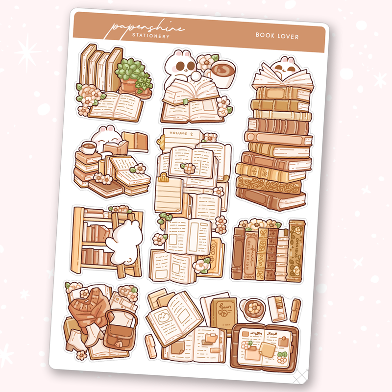 Book Lover Bullet Journal Stickers
