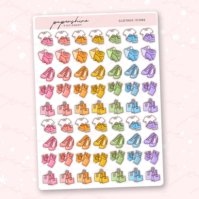 Clothes Icons Stickers