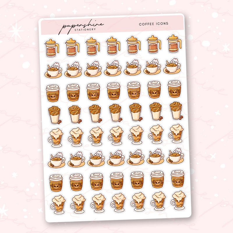 Coffee Icons Stickers