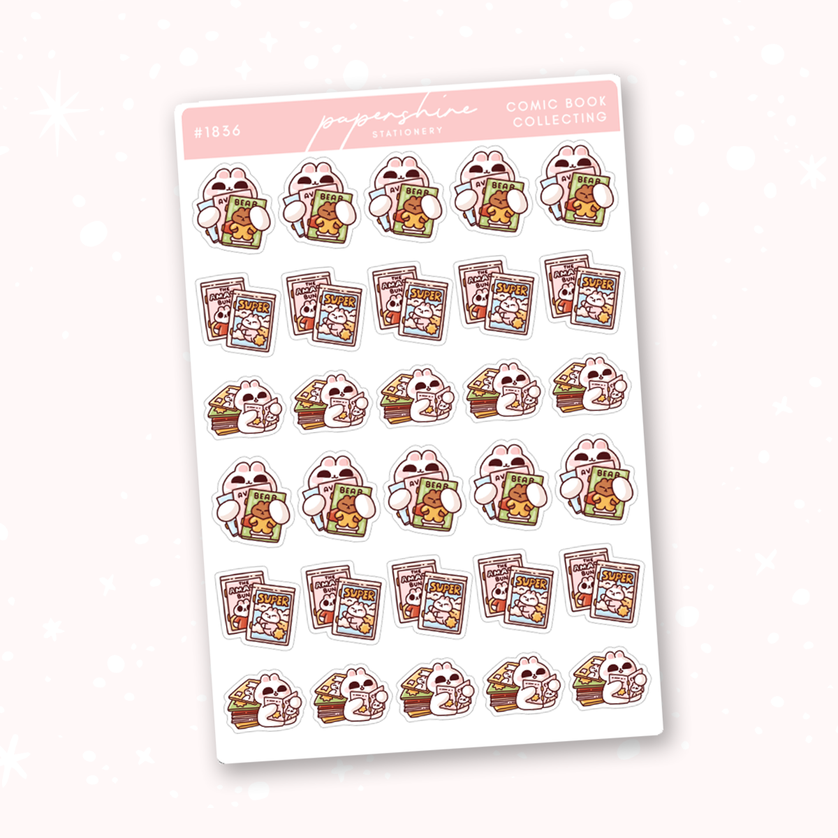 Comic Book Collecting Doodle Stickers – Papershire