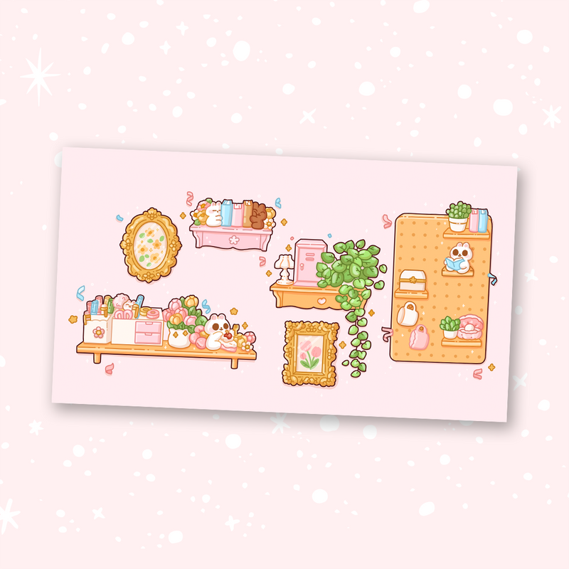 Cute Aesthetic Kit (Patreon January 2024)  Digital Set