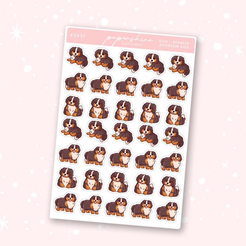 Dog - Bernese Mountain Dog Doodle Stickers