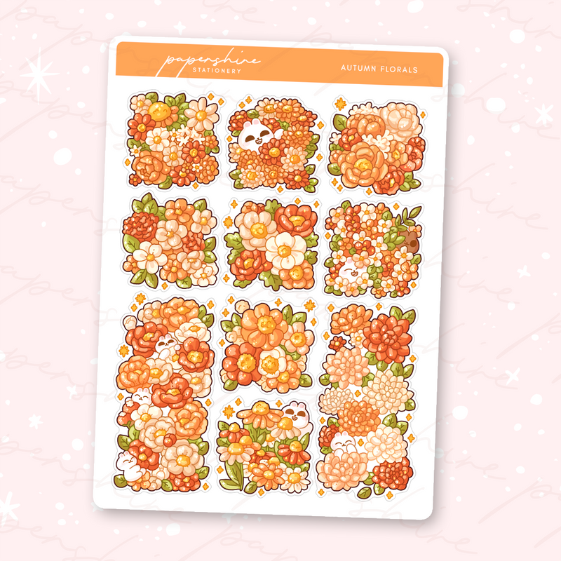 Autumn Florals Journal Stickers