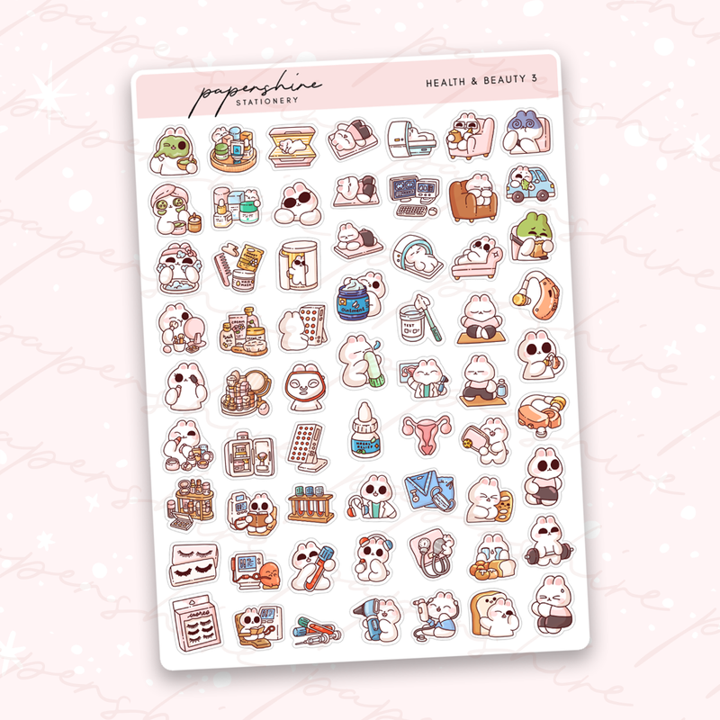 Health & Beauty 3 Sampler Sticker