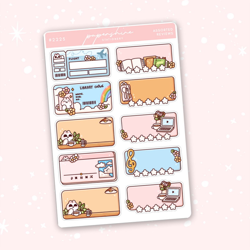 Assorted Reviews Doodle Sticker