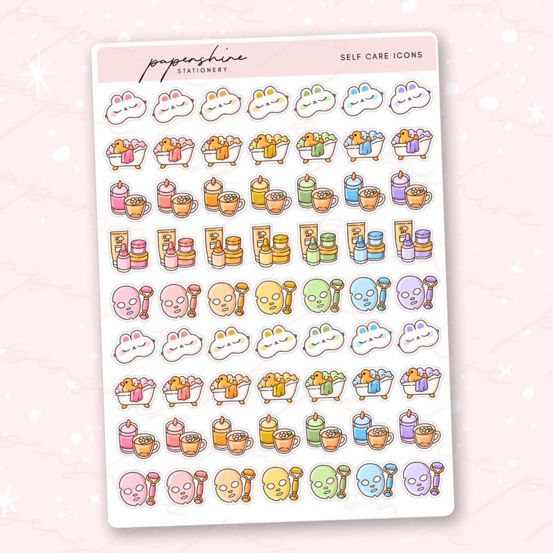 Self Care Icons Stickers