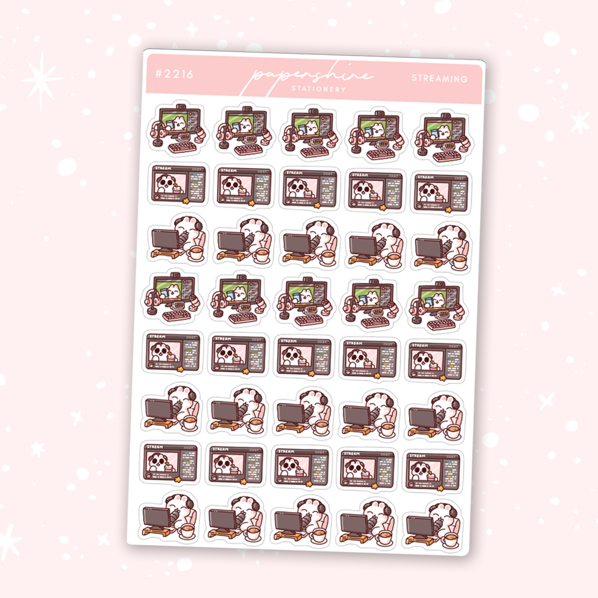 Streaming Doodle Stickers – Papershire