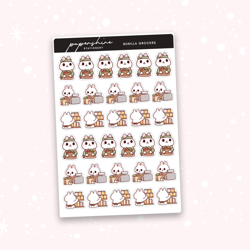 Bunilla Grocers Doodle Stickers