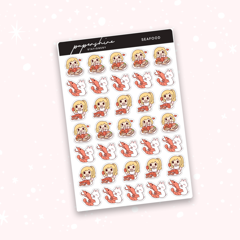 Seafood Nana Stickers