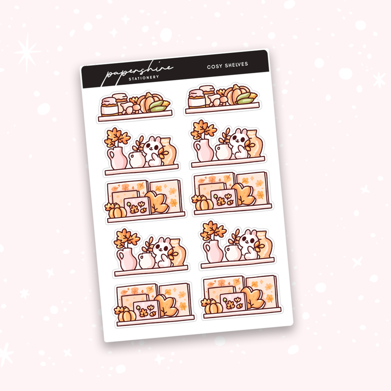 Cosy Shelves Doodle Stickers