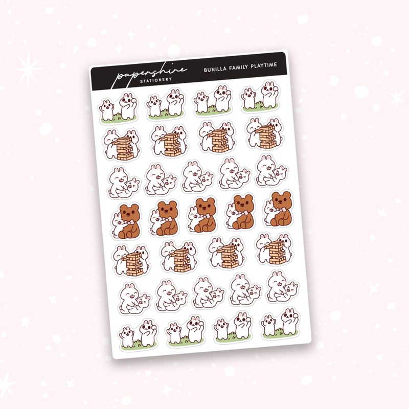 Bunilla Family Playtime Doodle Stickers