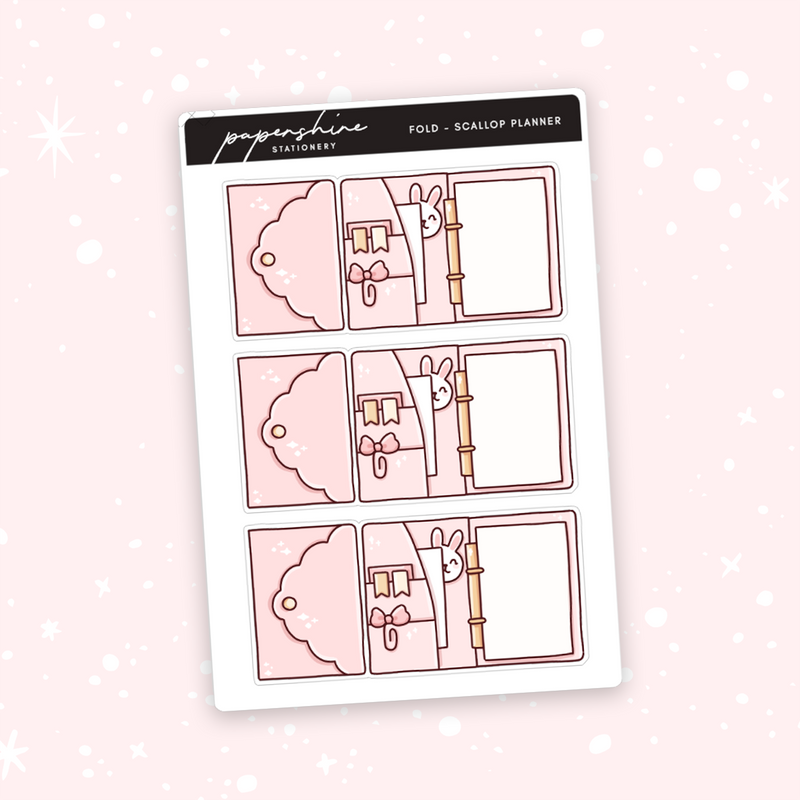 Foldable - Scallop Planner Doodle Stickers