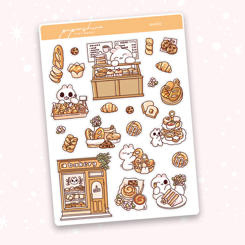 Baked Bullet Journal Stickers