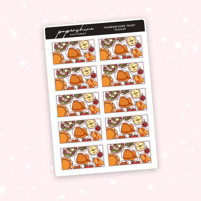 Thanksgiving Feast Flatlay Stickers