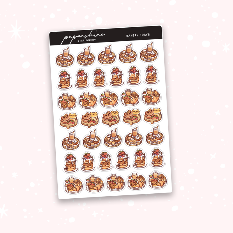 Bakery Trays Doodle Stickers