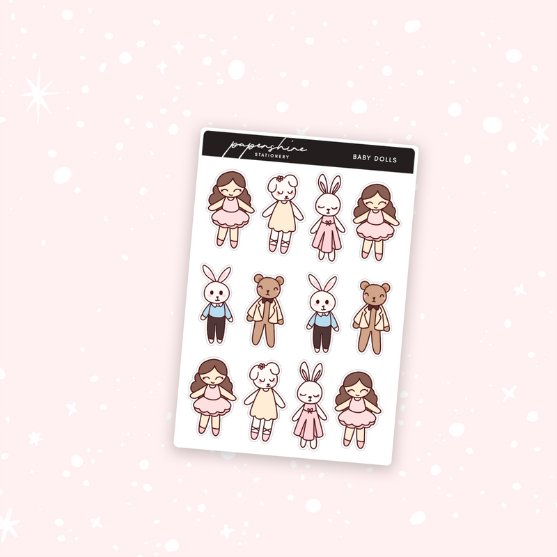 Baby Dolls Doodle Stickers