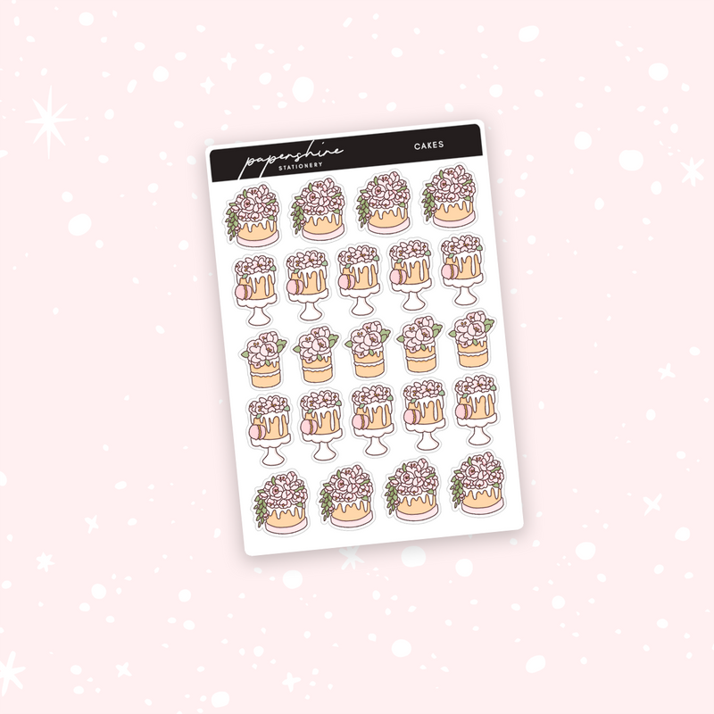 Cakes Doodle Stickers