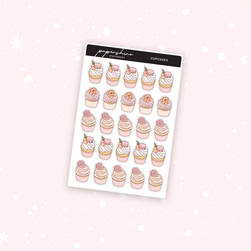 Cupcakes Doodle Stickers