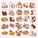 Food Doodles Digital Set