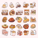 Food Doodles Digital Set