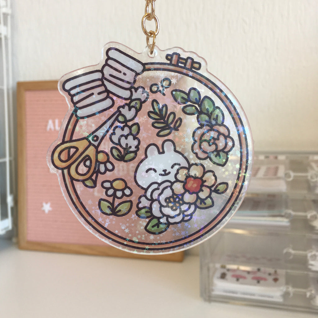 Oopsie Quality Bunilla Embroidery Keyring