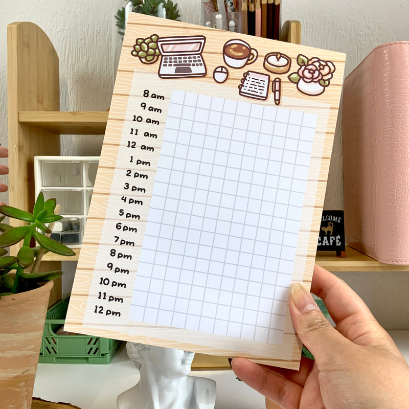 Daily Schedule A5 Notepad (OOPSIE Quality)