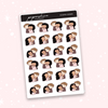 Couple Kisses Nana Stickers