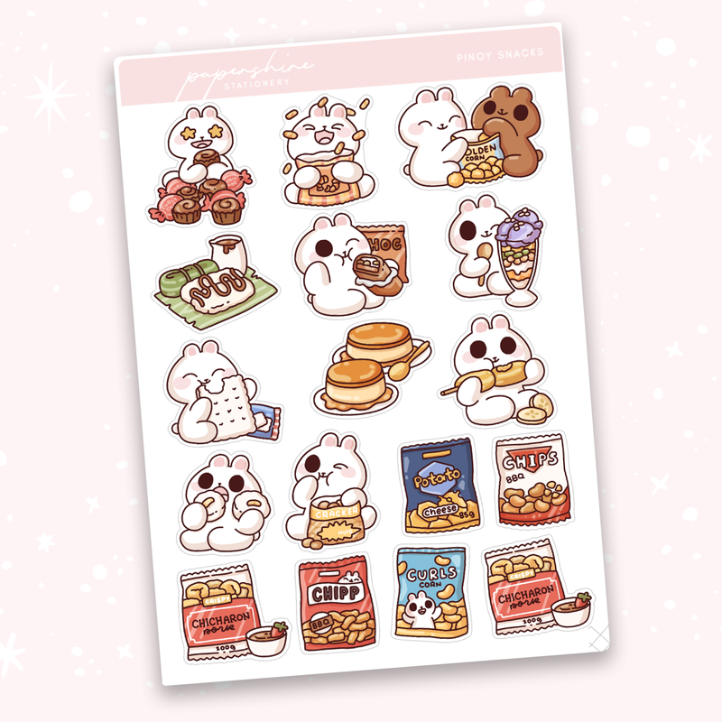 Pinoy Snacks Bullet Journal Stickers