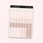 Scallop Checklists Basics Sticker Sheet