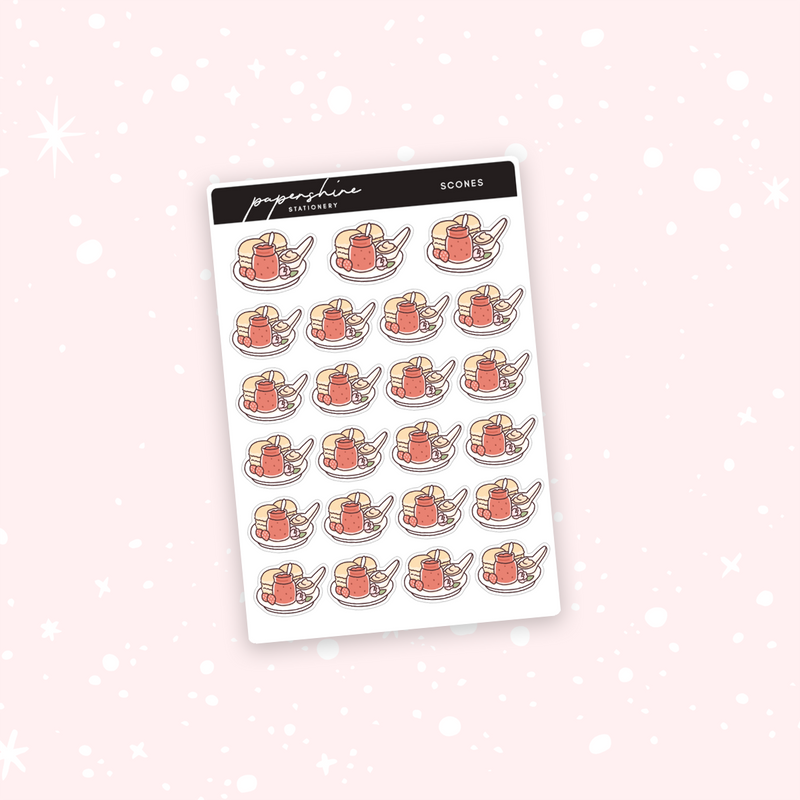 Scones Doodle Stickers