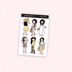 Spring Girls Nana Stickers