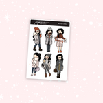 Winter Girls Nana Stickers