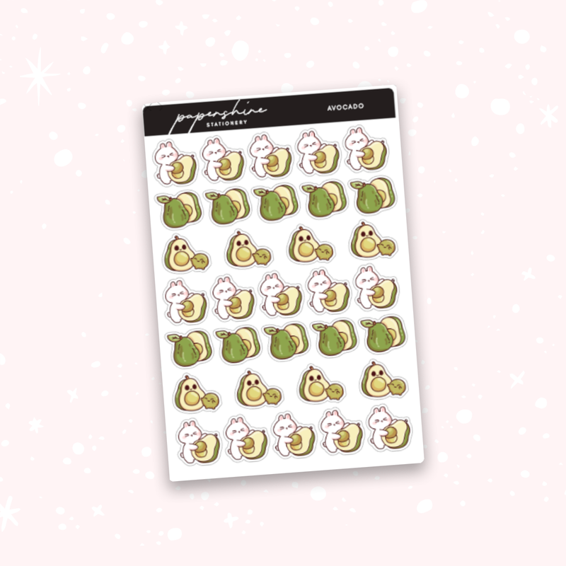 Avocado Doodle Stickers