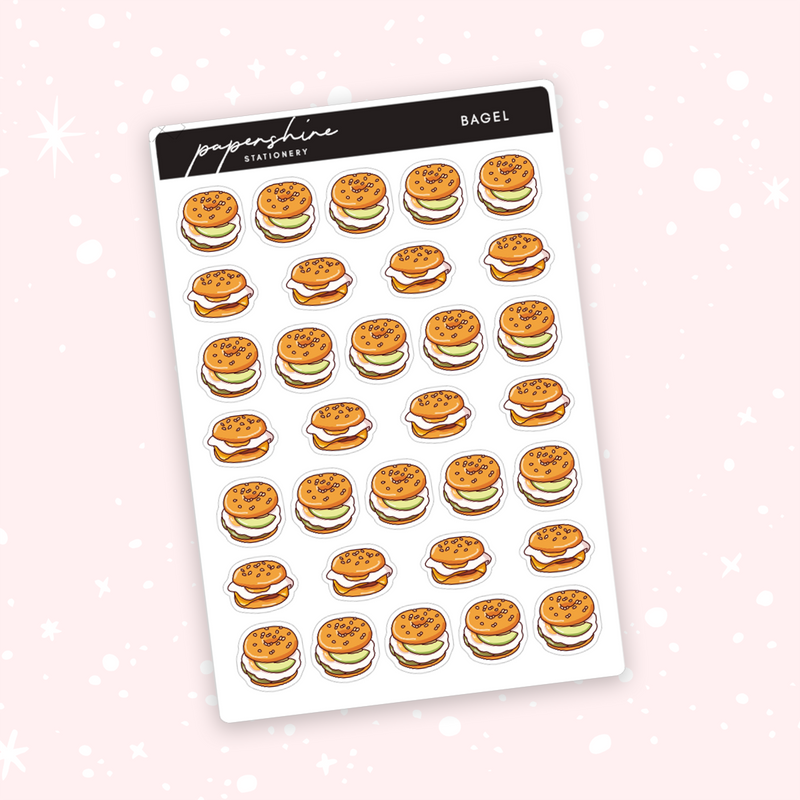 Bagel Sticker Design Bagels Doodle Stickers – Papershire