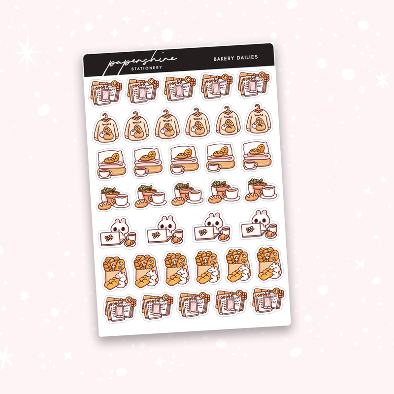 Bakery Dailies Doodle Stickers