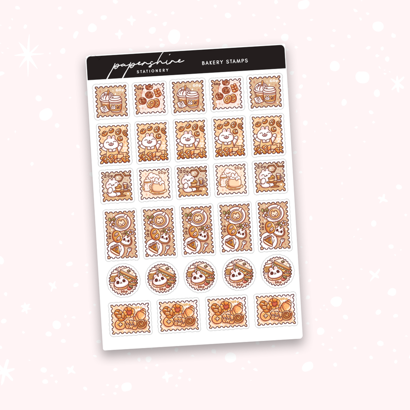 Bakery Stamps Doodle Stickers